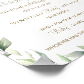 緑のジャングル動物はベビーゲームを言わない ポスター (角)