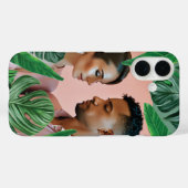 緑のジャングル植物モンステラ離れの熱帯写真 Case-Mate iPhoneケース (裏面 (横))