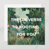 緑のジャングル絵画の宇宙が活発化している (正面/裏面)