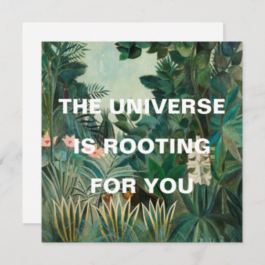 緑のジャングル絵画の宇宙が活発化している (正面/裏面)