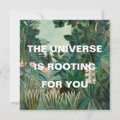 緑のジャングル絵画の宇宙が活発化している (正面)