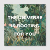 緑のジャングル絵画の宇宙は発根磁石 (正面)