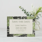 緑のジャングル葉のが日付カードを保存 セーブザデート (スタンド正面)