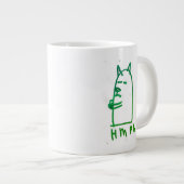 緑のジャンボ·ハンフ·マグ ジャンボコーヒーマグカップ (正面右)