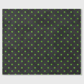 緑のスカルとヒマワリ系デザイン13組織 ラッピングペーパー (フラット)