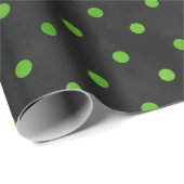 緑のスカルとヒマワリ系デザイン13組織 ラッピングペーパー (ロールコーナー)