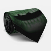 緑のスカル ネクタイ (ロール)