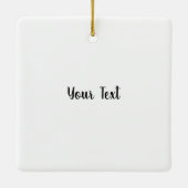 緑のスカーフと帽子の水の色ロビン セラミックオーナメント (裏面)