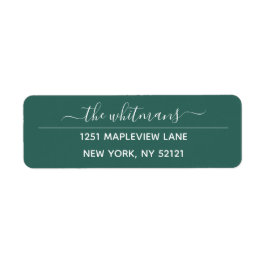 緑のスクリプト差出人住所ラベル ラベル