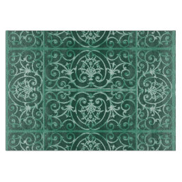 緑のスクロール作業パターンの使用 カッティングボード