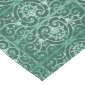 緑のスクロール作業パターンの使用 テーブルクロス (アングル)