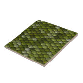 緑のスケールパターン タイル (側面)