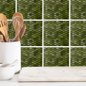 緑のスケールパターン タイル