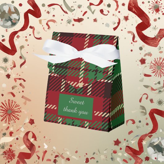 緑のスコットランドの田舎結婚式 フェイバーボックス