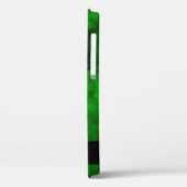 緑のスタイリッシュ黒い水の色のパターンをパーソナライズ Case-Mate iPhoneケース (裏面 / 左)