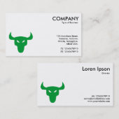 緑のステア記号 – 白 名刺 (正面/裏面)