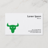 緑のステア記号 – 白 名刺 (裏面)