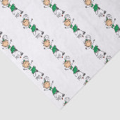 緑のステッキ姿のチアリーダー 薄葉紙 (詳細)