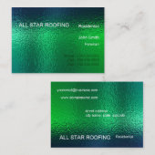 緑のステンドグラス名刺テンプレート汎用 名刺 (正面/裏面)