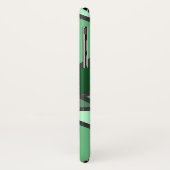 緑のステンドグラス模様の色合い Case-Mate iPhoneケース (裏面/左)