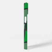 緑のステンドグラス模様の色合い Case-Mate iPhoneケース (裏面 / 右)