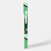 緑のステンドグラス模様の色合い Case-Mate iPhoneケース (裏面 / 左)