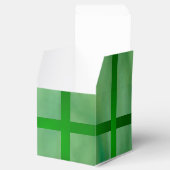 緑のステンドグラス フェイバーボックス (オープン)