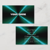 緑のステンレス鋼の金属 名刺 (正面/裏面)