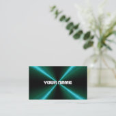 緑のステンレス鋼の金属 名刺 (スタンド正面)