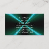 緑のステンレス鋼の金属 名刺 (裏面)