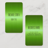 緑のステンレス鋼の金属 名刺 (正面/裏面)