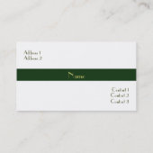 緑のストライプな名刺 名刺 (裏面)