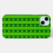 緑のストライプのクリスマスツリーパターン Case-Mate iPhoneケース (裏面 (横))