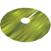 緑のストライプの木裾 ブラッシュドポリエステルツリースカート (アングル)