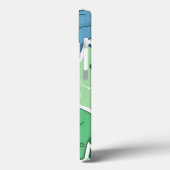 緑のストライプの象パターン Case-Mate iPhoneケース (裏面 / 左)