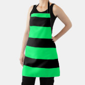 緑のストライプパターン エプロン (インサイチュ)