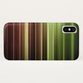 緑のストライプパターン Case-Mate iPhoneケース (裏面(横))
