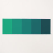 緑のストライプパレット ヨガマット (正面(横))