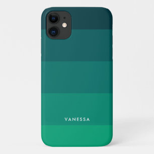 緑のストライプパレット iPhone 11 ケース