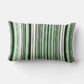 緑のストライプ腰枕 ランバークッション (裏面)