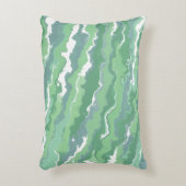 緑のストライプ アクセントクッション (正面(垂直))