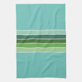 緑のストライプ キッチンタオル (縦)