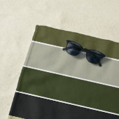 緑のストライプ ビーチタオル (インサイチュ)