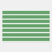 緑のストライプ ラッピングペーパーシート (正面3)