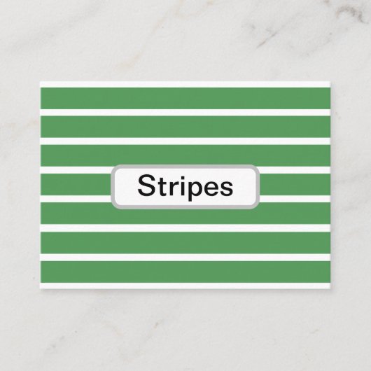 緑のストライプ 名刺 (正面)