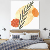 緑のストローボホ キャンバスプリント (インサイチュ (寝室))