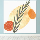 緑のストローボホ キャンバスプリント (インサイチュ (ウッドフロア))