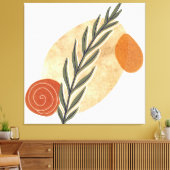 緑のストローボホ キャンバスプリント (インサイチュ (リビング))