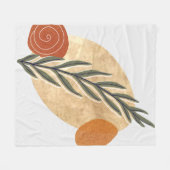 緑のストローボホ フリースブランケット (正面(横))