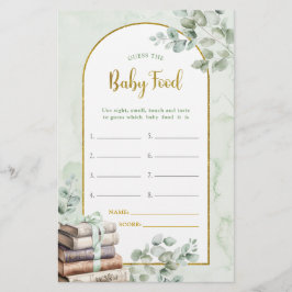 緑のストーリーブックはベビー食のゲームを推測